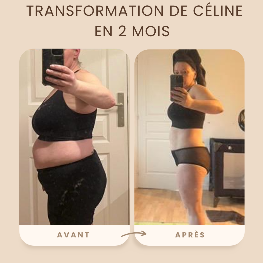 Transformation de Céline en 2 mois
